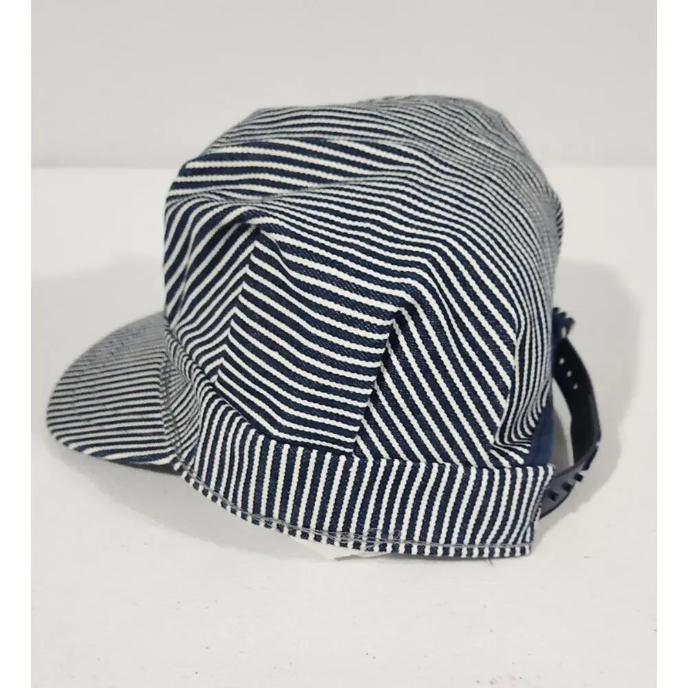 Fritz's Railroad Kansas City Child's Size Blue Stripe Snapback Hat Cap Made USA
